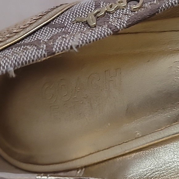🌻 COACH SHINE SIGNATURE LOGO FLATS. - Picture 7 of 13